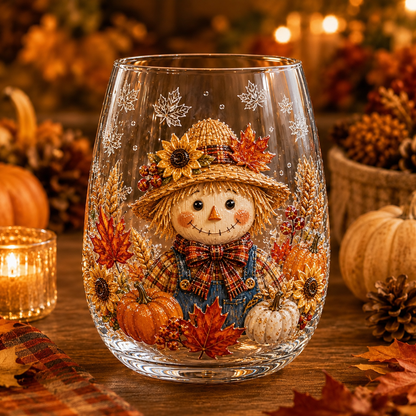 🍂Autumn Harvest 2D Glass Cup Gift Set – 6 Festive Designs