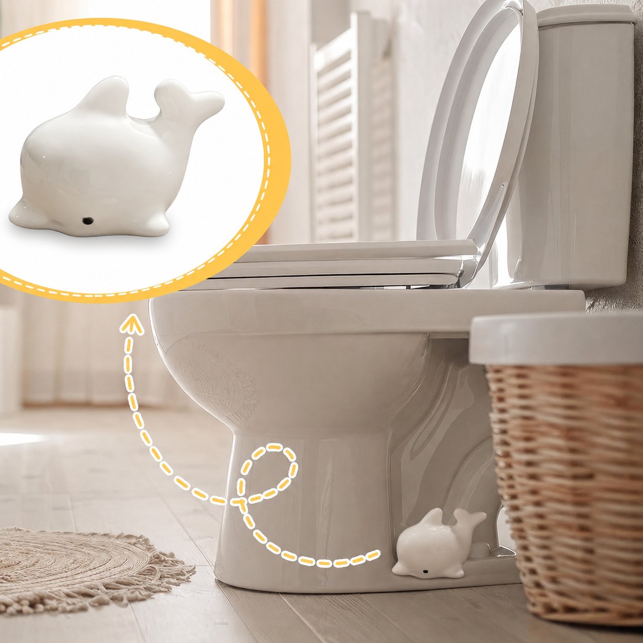 Hide Ugly Toilet Bolts