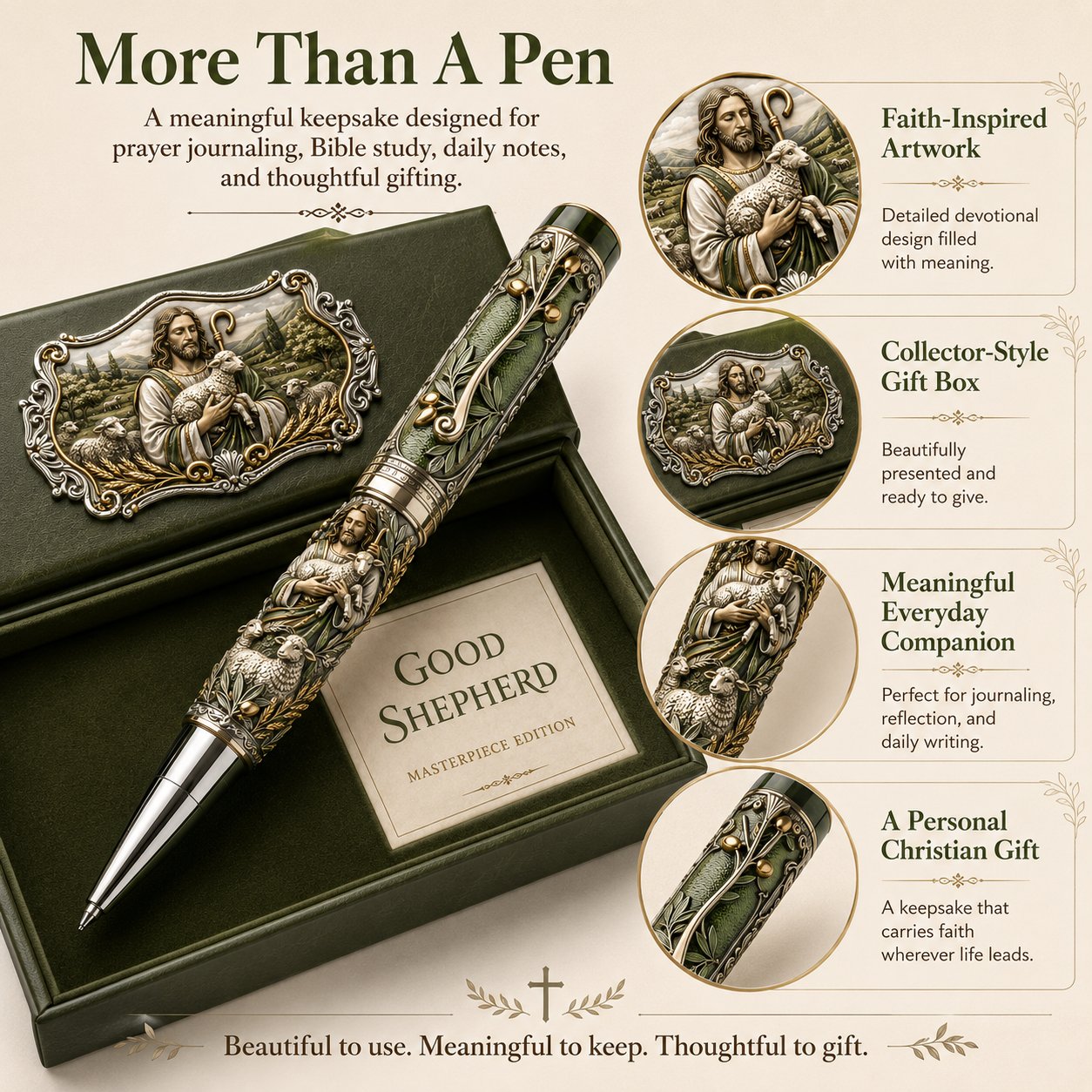 🔥 Hot Sale 49% OFF – ✝️ Sacred Legacy Faith-Inspired Keepsake Pen Collection | 6 Devotional Designs for Prayer Journaling, Bible Study & Meaningful Christian Gifts 🖊️✨
