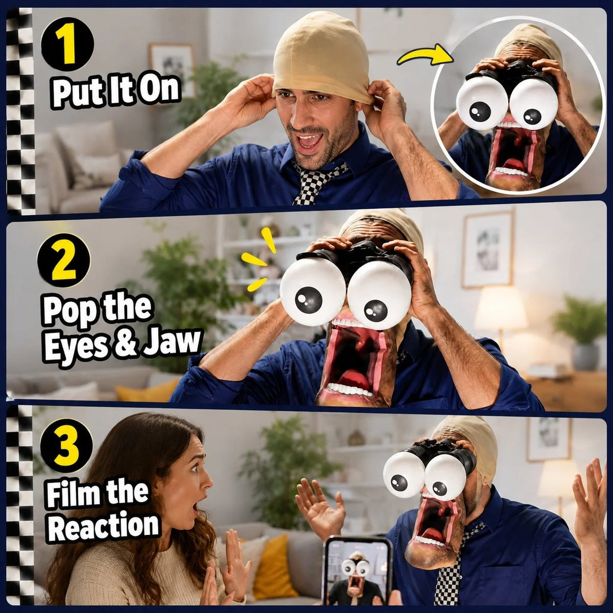 💯🤪Epic Jump-Scare & Party Icebreaker Mask🚀