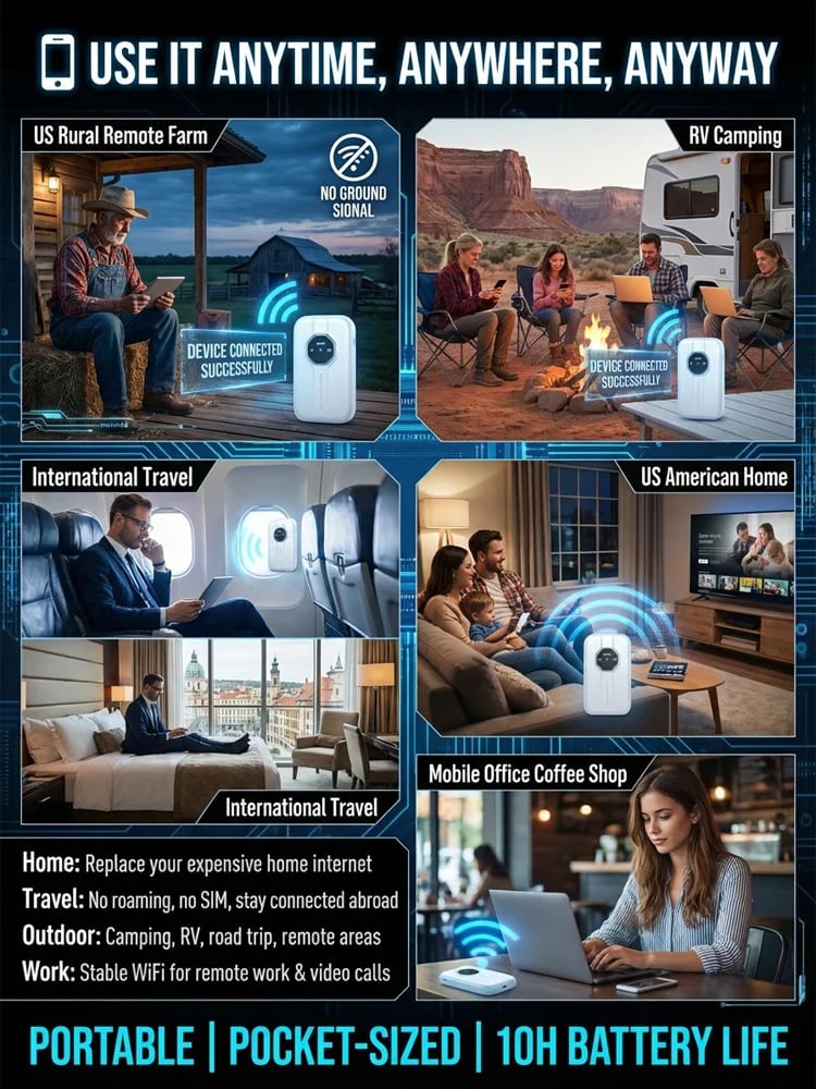 [Global Coverage] Boundless Portable Wi-Fi– 🛡️