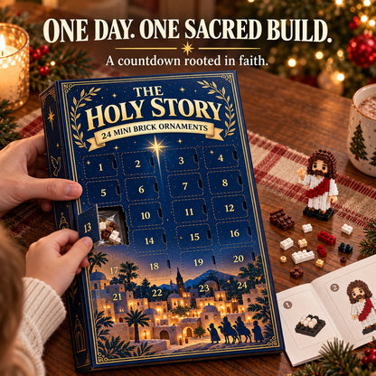 ✨ The Holy Story 24-Day Mini Brick Ornament Advent Calendar