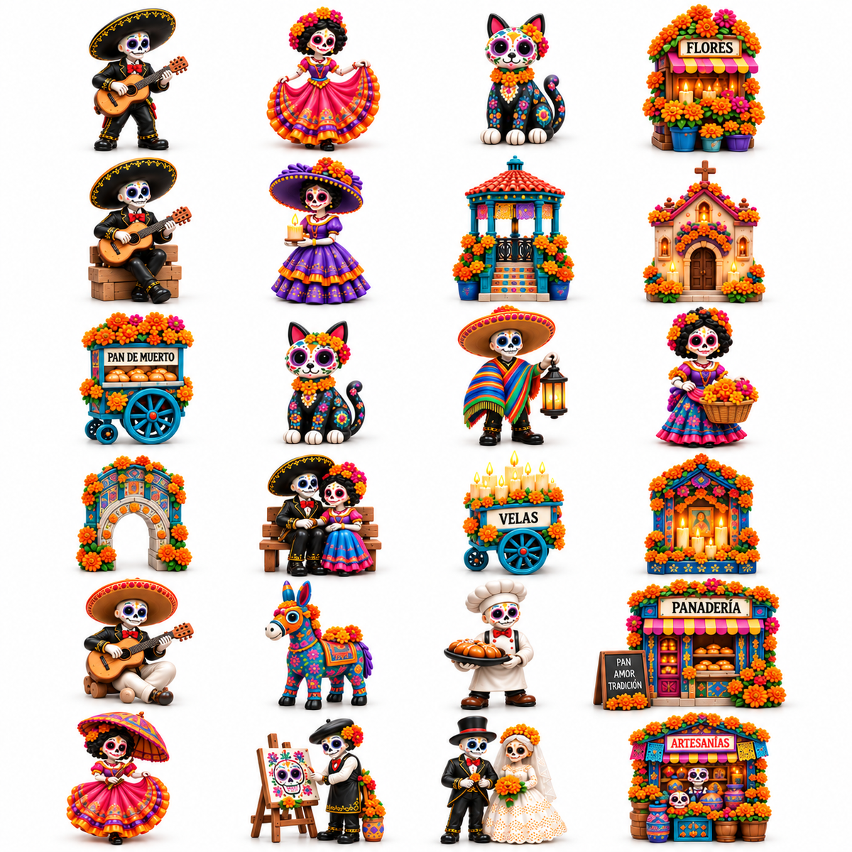 Pueblo del Día de Muertos 2026 – 24-Day Miniature Countdown