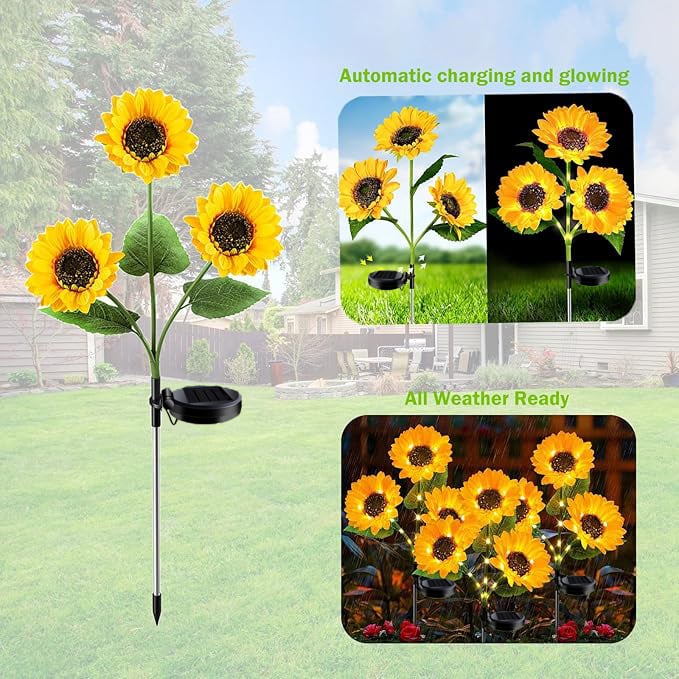 🌞Solar LED Sunflower Garden Lights