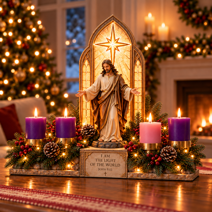 ⏰ LAST DAY 50% OFF-✝️Four Weeks to Bethlehem™ | Lighted Nativity Advent Collection 🕯️