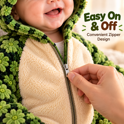 Little Turtle Plush 3D Shell Baby Onesie – Cute Hooded Cozy Romper！！！