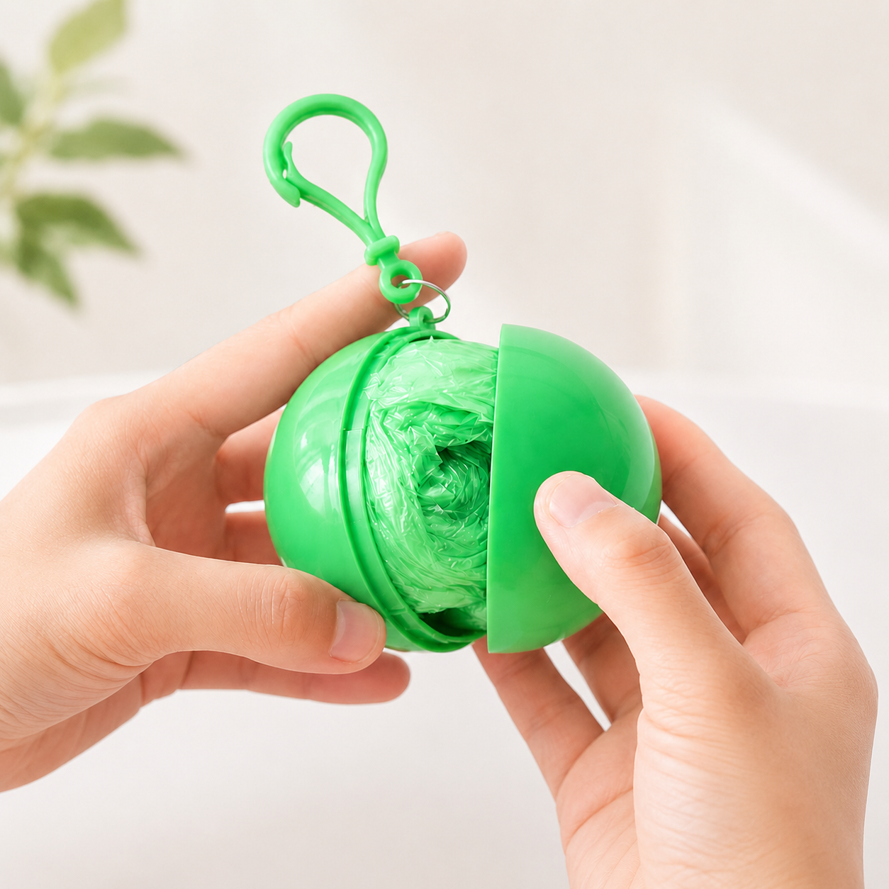 🌧️Portable Ball Keyring Emergency Raincoat