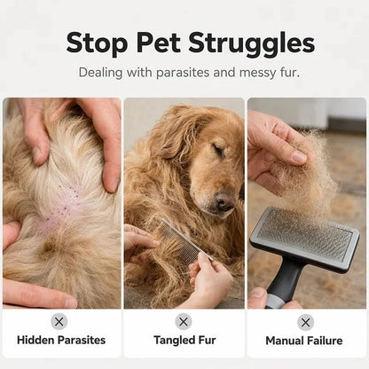 Electric Pet Grooming Comb – Suction & Detangling Tool