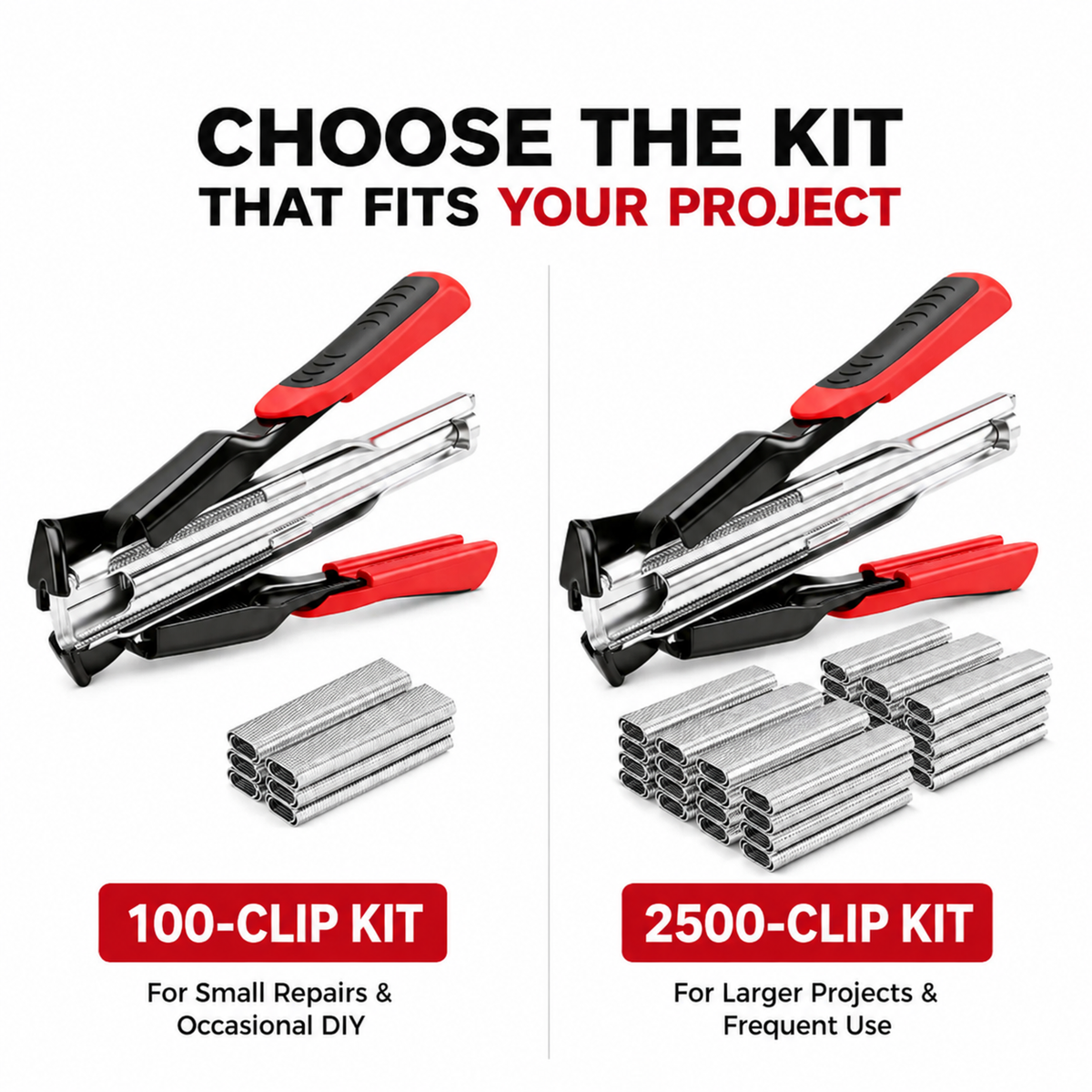 🔧⚡ Rapid-Feed C-Clip Fastening Pliers – One-Hand Auto-Feed Tool for Fences, Cages & Repairs