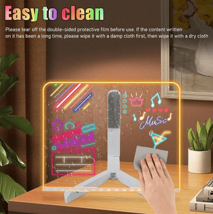 🌲Christmas Gifts - 46% OFF🎁LED Erasable DIY Acrylic Transparent Message Board