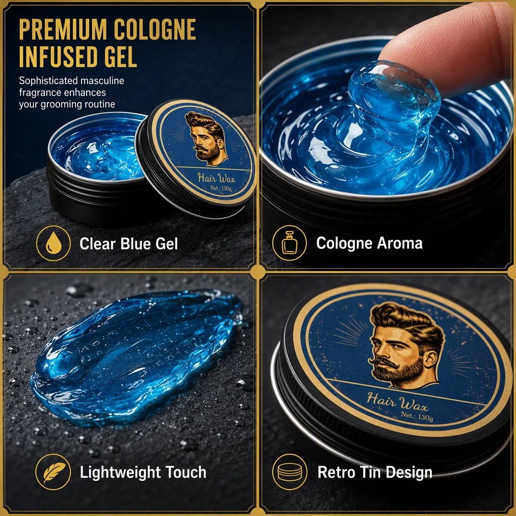 🎉💈 Cologne-Scented Men's Styling Pomade – 130 g
