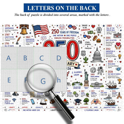 🧩 Patriotic America 250th Anniversary Jigsaw Puzzle – 1000 Pieces