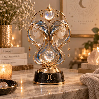 🔥HOT SALE🔥 49% OFF – 🌙 Celestial Zodiac Sculpture | 12 Jewel-Like Zodiac Designs with Golden Details ✨