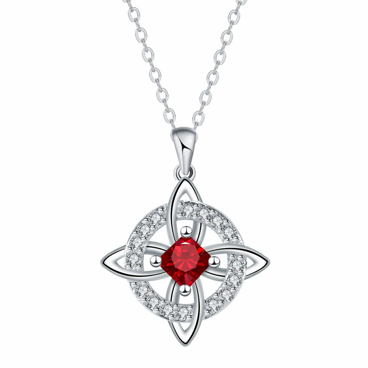 Mystical Birthstone Witches Knot Necklace – Natural Crystal🔮💞Protect Your Loved Ones