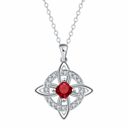Mystical Birthstone Witches Knot Necklace – Natural Crystal🔮💞Protect Your Loved Ones
