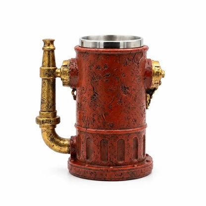 ⏳ Last Day 49% OFF – 🚒 Vintage Fire Hydrant Coffee Mug | Unique Firehouse-Inspired Design With Stainless Steel Liner & Pipe Handle For Firefighters, Collectors & Coffee Lovers ☕