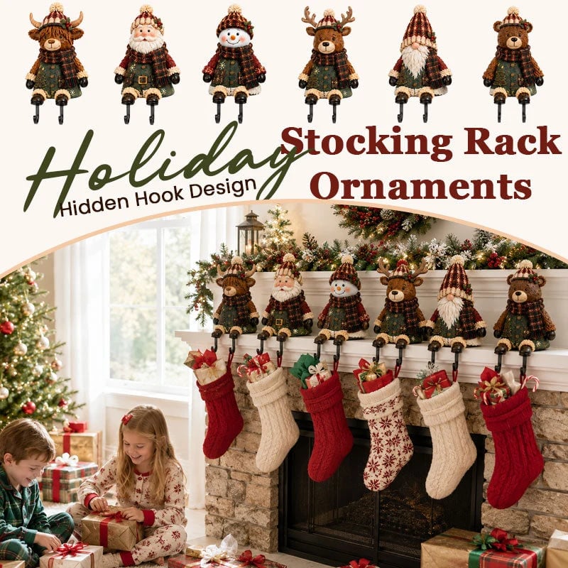 🔥 Last Day 49% OFF - 🎄 Christmas Shelf Sitter Stocking Holder (Hidden Hook) 🧦