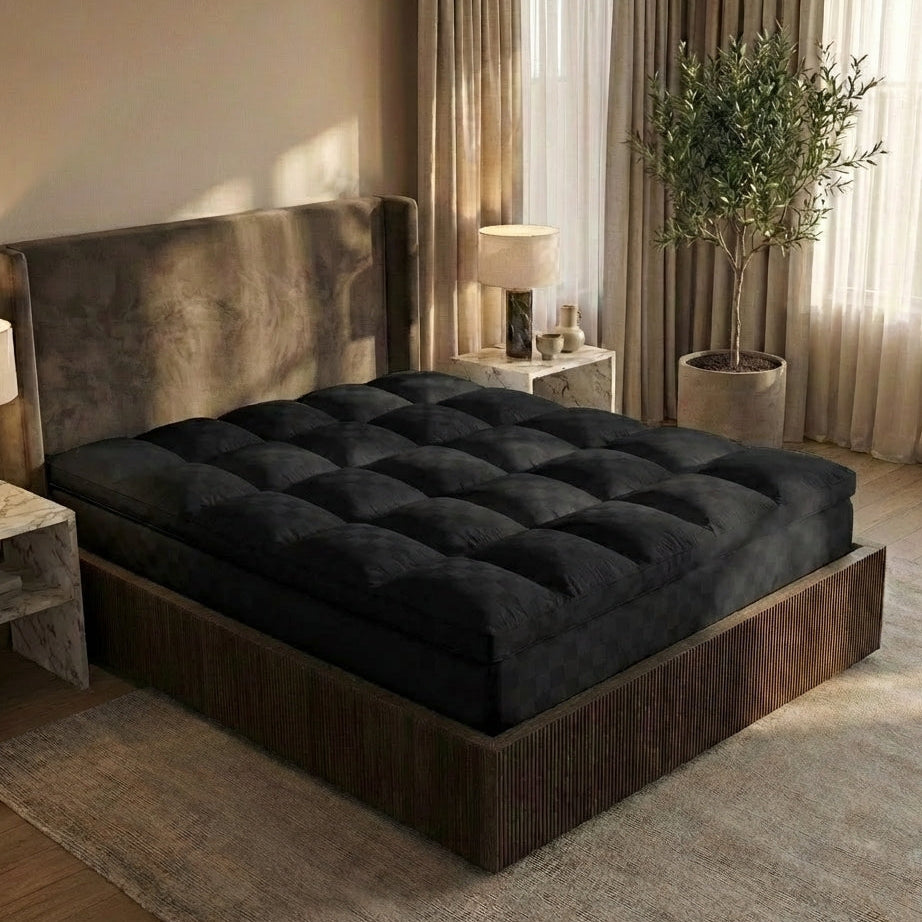 ☁️1000GSM Extra Thick Premium Quilted Mattress Topper