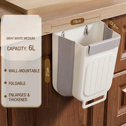 Hanging Kitchen Trash Can for Cabinet Door