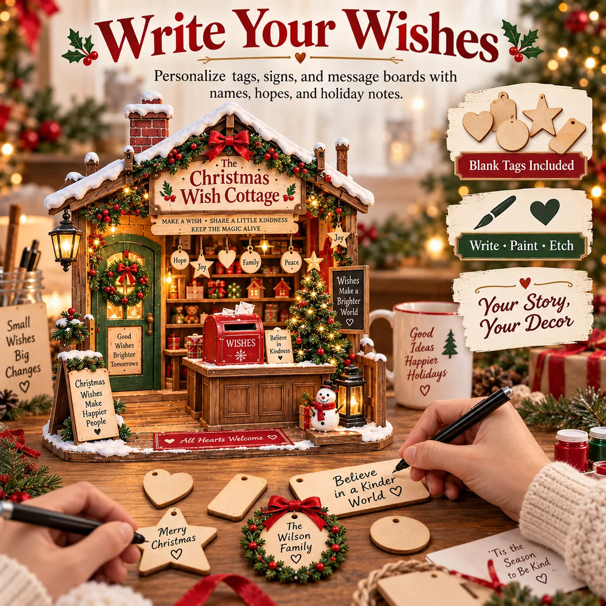 🎄 The Christmas Toy Shop™-DIY 3D Miniature House Kit