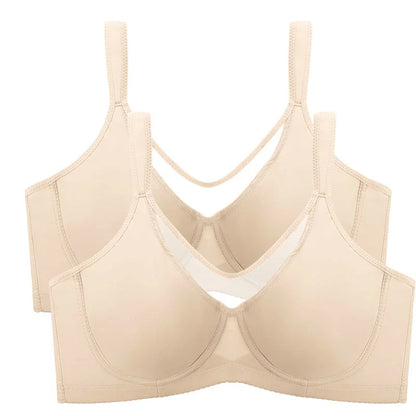 💐Women's Elegant Sheer Full Coverage Minimizer Bra ✨ Plus Size for Large Busts | No Digging, No Spillage & Ultra Comfy