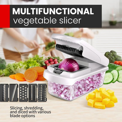 ✨ Sista chansen: Tidsbegränsad 50 % rabatt –🥬 15-i-1 multifunktionell grönsaksrivare | Rostfritt stål & BPA-fri