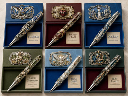🔥 Hot Sale 49% OFF – ✝️ Sacred Legacy Faith-Inspired Keepsake Pen Collection | 6 Devotional Designs for Prayer Journaling, Bible Study & Meaningful Christian Gifts 🖊️✨