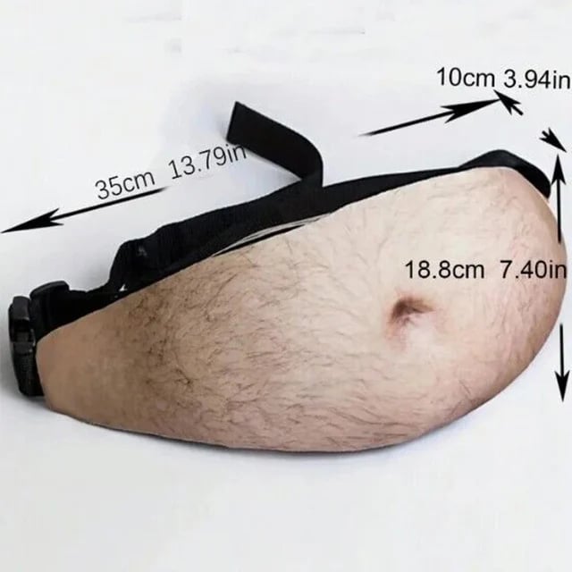 😂 Beer Belly Fanny Pack – Realistic Dad Bod Waist Bag