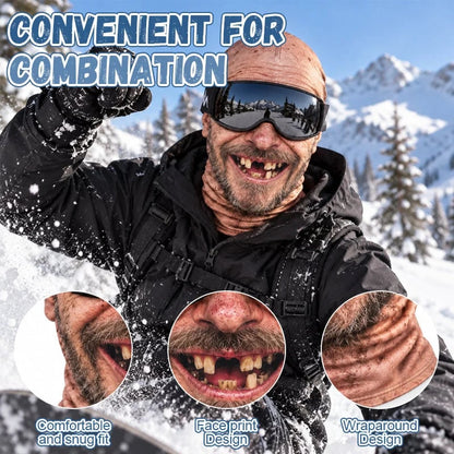 🤣Funny Realistic Face Ski Mask – Hilarious Winter Party Gear for Outdoor Groups