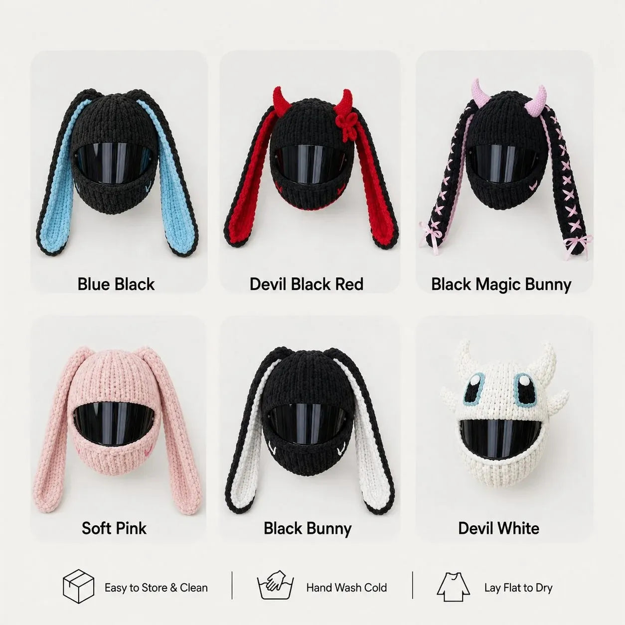 🏍Handmade Helmet Cover |Cute Knit Helmet Topper forMotorcycle & Bike Helmets