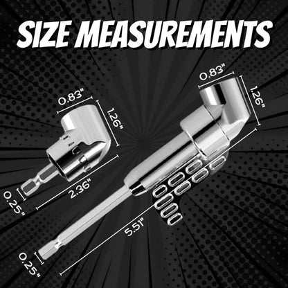 105° Angled Drill Attachment 🔧 – Extended 5.51' Reach Adapter