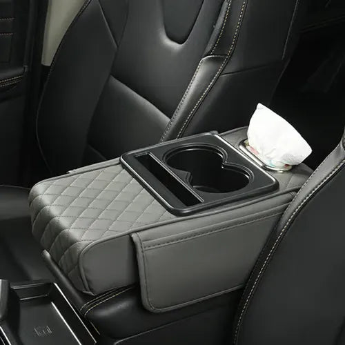 Multifunctional PU Leather Car Armrest Box Mat