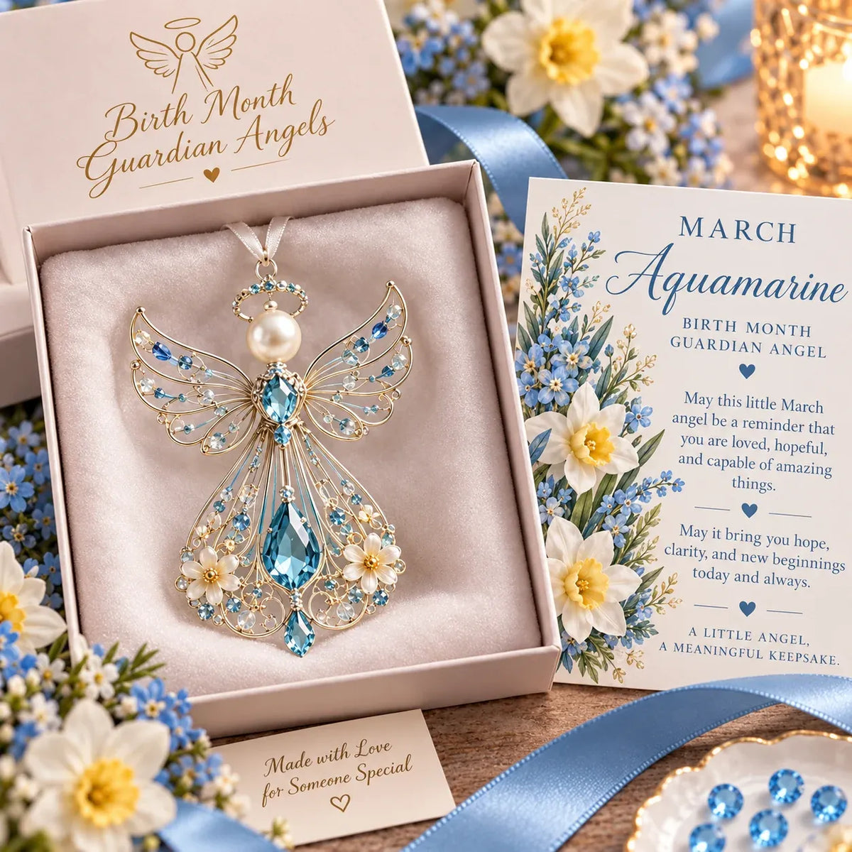 ⏳ Last Day 49% OFF – 👼 Birth Month Guardian Angel | 12 Birthstone-Inspired Keepsakes for Meaningful Gifts ✨