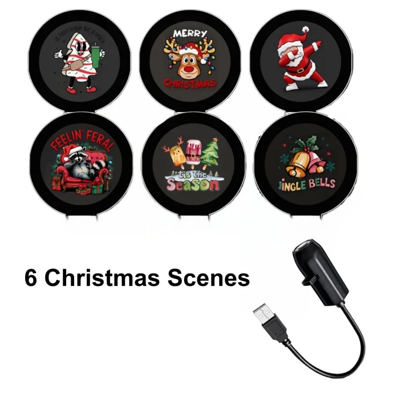 HD Christmas Projector – 6/10 Festive Scenes