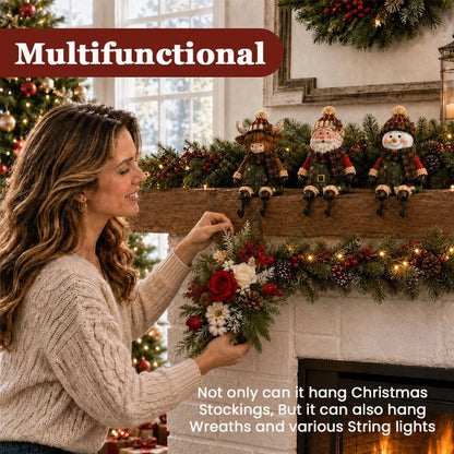 🔥 Last Day 49% OFF - 🎄 Christmas Shelf Sitter Stocking Holder (Hidden Hook) 🧦