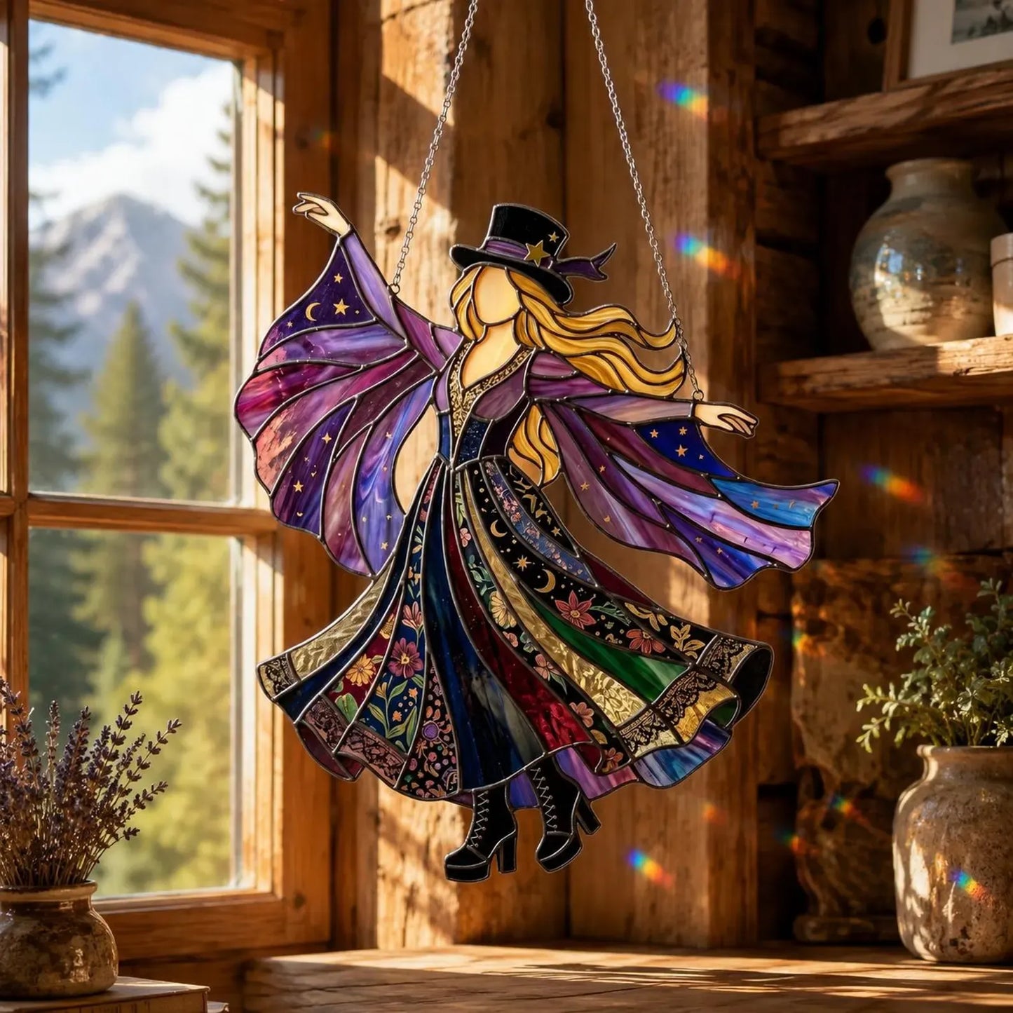💥💃 Stevie Nicks 🤘 Handmade Stained Acrylic, single-sided printing