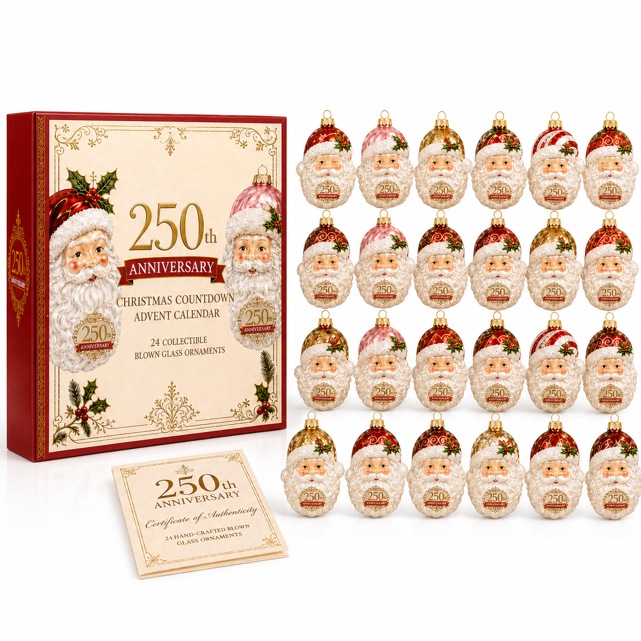 🎅Santa Claus  Christmas 24-Day Countdown Calendar