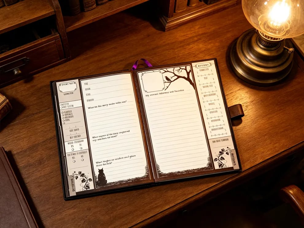 🔥HOT SALE🔥📖The Essential Reading Journal: Waiting for the Night Edition(📚Hardcover & Durability Line)