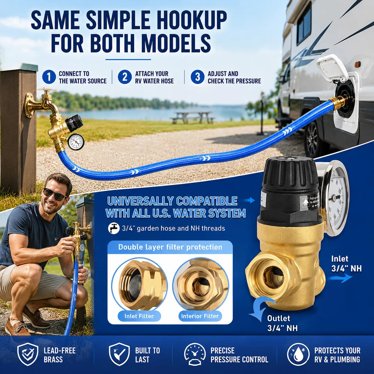 🚐 RV Water Pressure Regulator