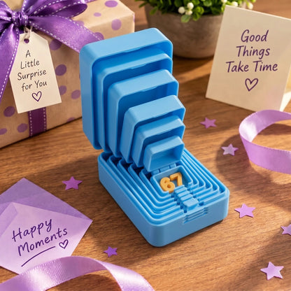 💯🎁 6-Layer Nesting Prank Gift Box | Pick Your Surprise: Middle Finger, Spider or Number 67