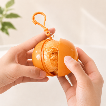 🌧️Portable Ball Keyring Emergency Raincoat