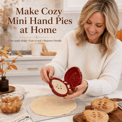 🥧 🍎 Beginner-Friendly Mini Hand Pie Press Mold – 6 Fun Shapes for Easy Homemade Pastries