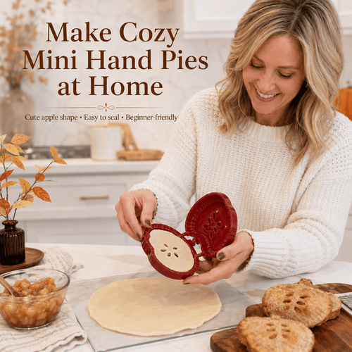 🥧 🍎 Beginner-Friendly Mini Hand Pie Press Mold – 6 Fun Shapes for Easy Homemade Pastries