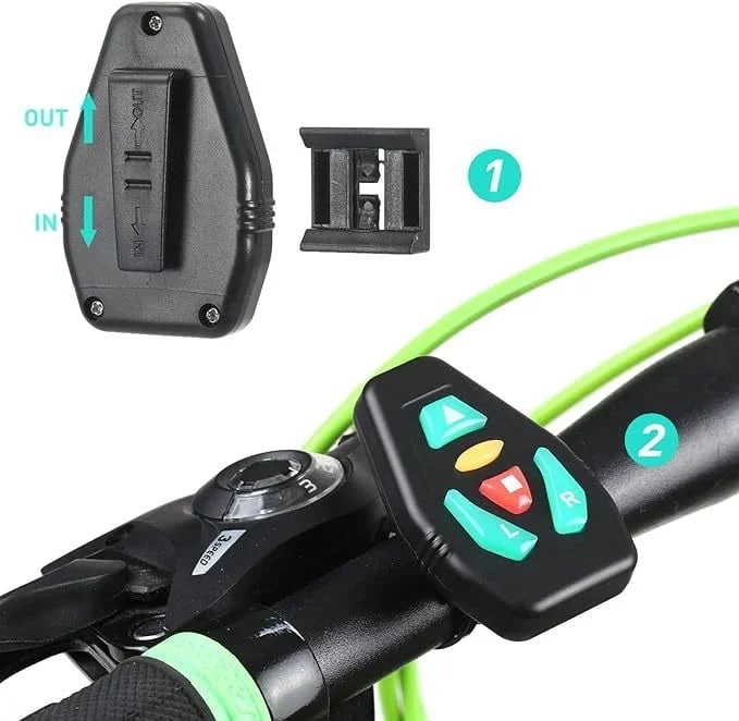 🚴 15L LED Warning Light Backpack – Wireless Handlebar Remote, 5 Signal Modes & Reflective Strips