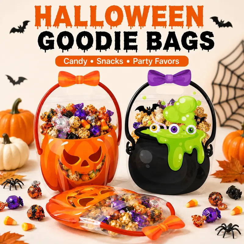 👻 Halloween Goodie Bags – Spooky Trick or Treat Candy Bags for Kids, Parties & Classroom