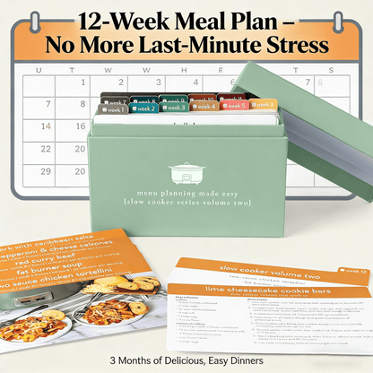 Easy Meal Planner Kit 🍽️ – 103 Photo Recipe Cards for Daily Cooking