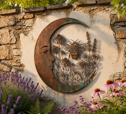 ✨✨Last Day 50% OFF✨🌜️Crescent Moon Bee Wall Decor🐝