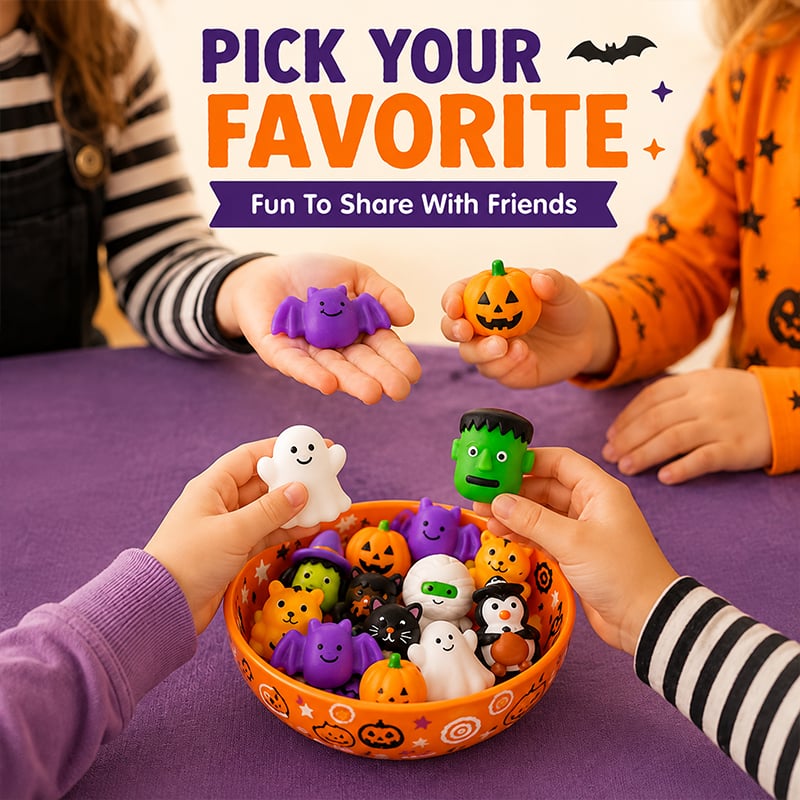🎃 30PCS Halloween Mochi Squishy Toys