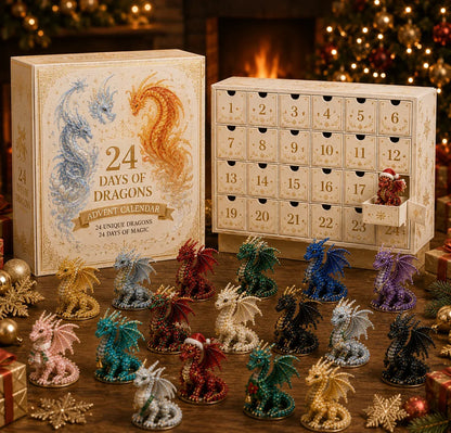 🐉💥 24 Days of Dragons Advent Calendar – 24 Unique Dragons, 24 Magical Christmas Surprises 🎄✨