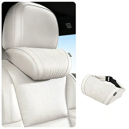 Premium Car Seat Headrest & Lumbar Support Cushion